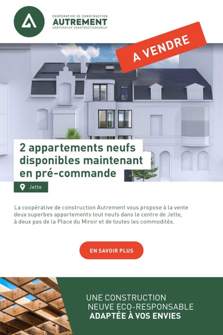 CC Autrement|2 appartements neufs à vendre